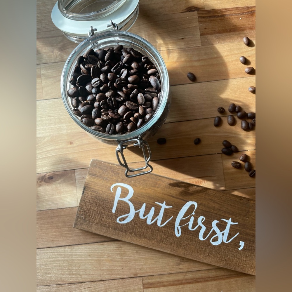 “But first, Coffee” Wooden Sign